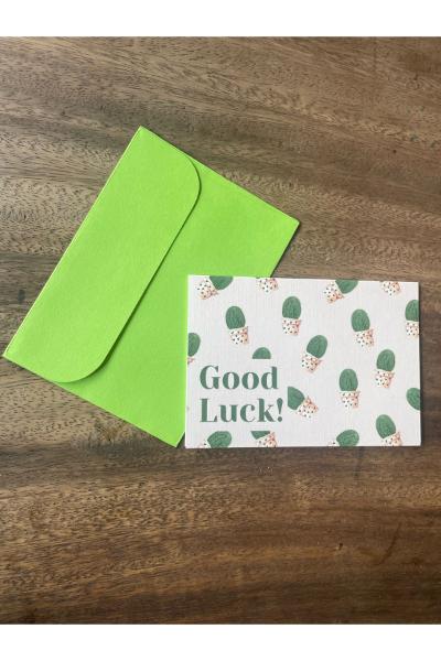 Greeting Card - Good Luck Cactus